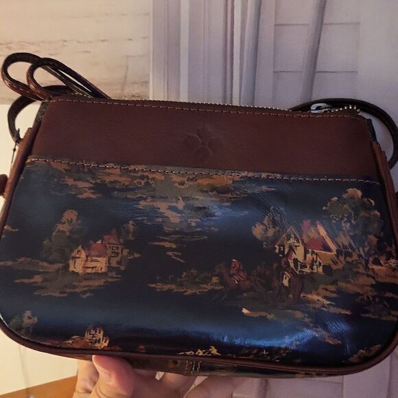 RARE PRINT!retired Patricia Nash leather bag - Picture 3 of 7